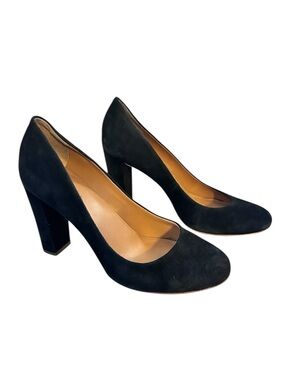 J. CREW Etta Classic Black Suede Heel Size 7.5